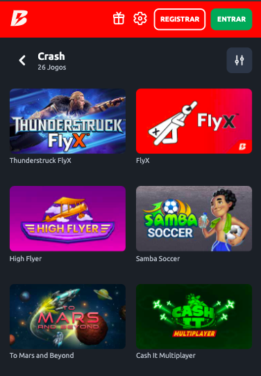 Jogos Crash no celular