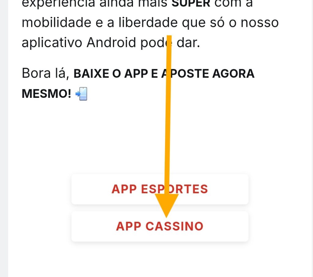 app superbet instalação