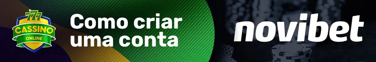 Como criar uma conta no cassino Novibet