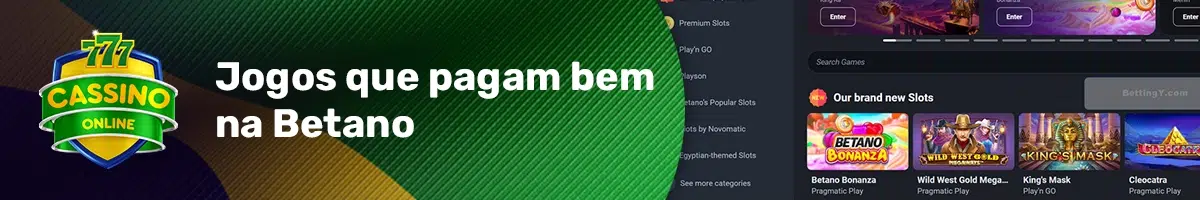 Jogos que pagam bem na Betano