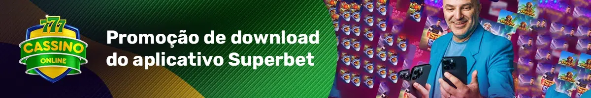 Promoção de download do aplicativo Superbet
