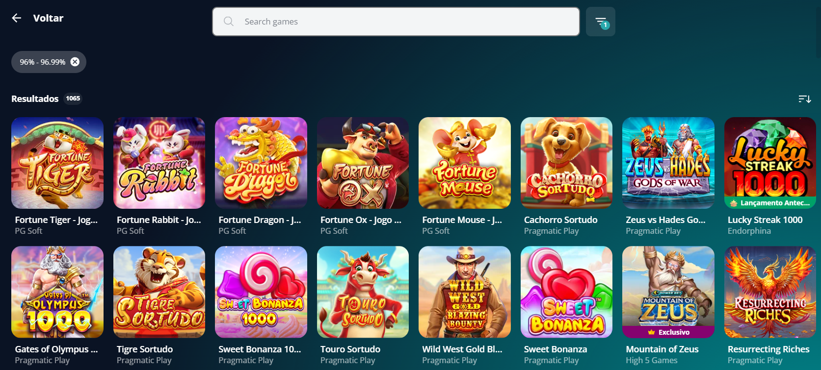 Slots com RTP alto