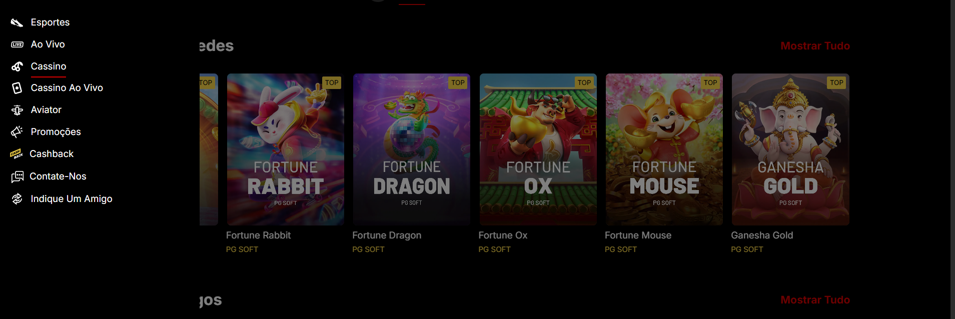 Jogos no KTO Brasil