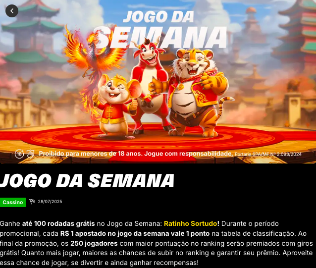 Jogo da Semana na KTO