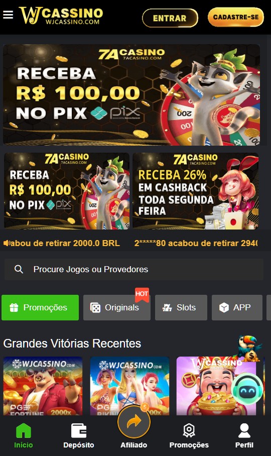 Plataforma Wj Cassino