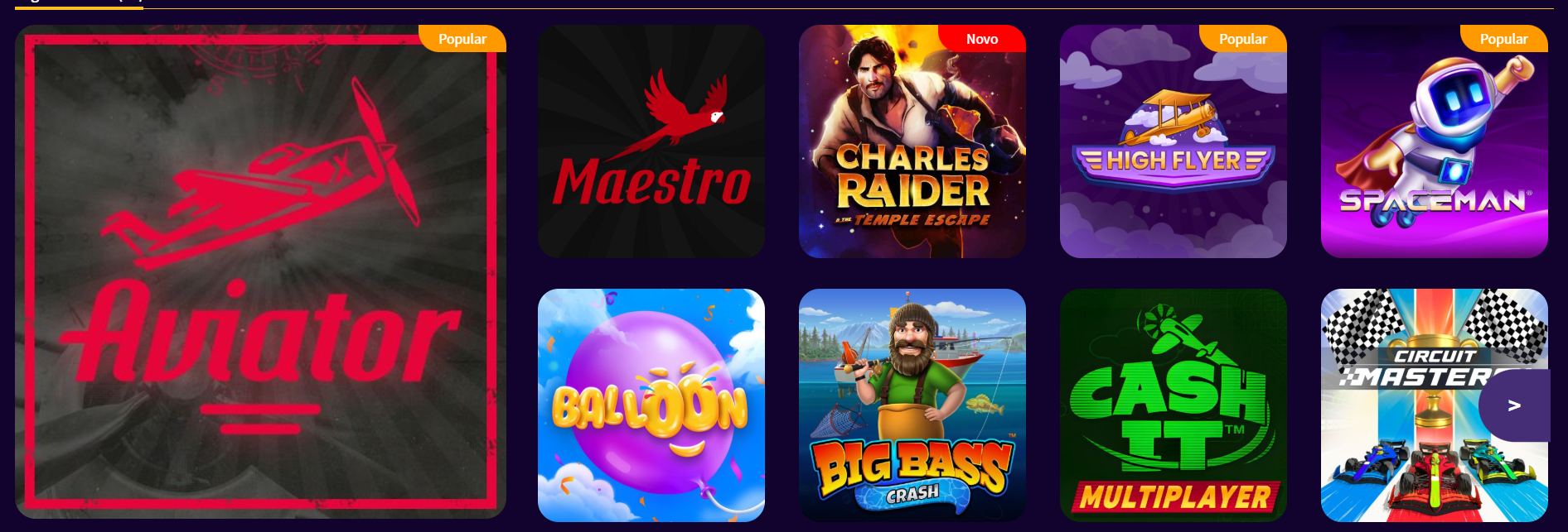 Spin Cassino jogos Crash