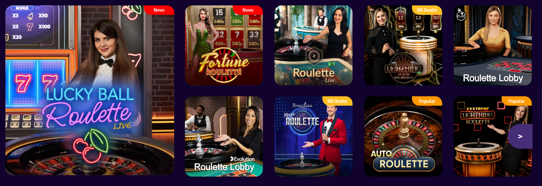 Spin Cassino ao vivo