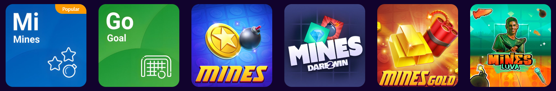 Spin Cassino jogos minas