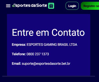 Supporte do Esportes da Sorte