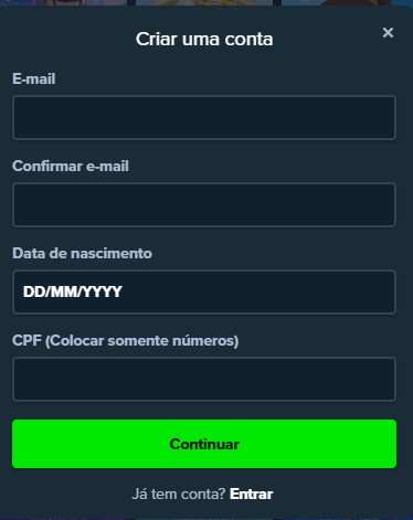 Stake Cadastro