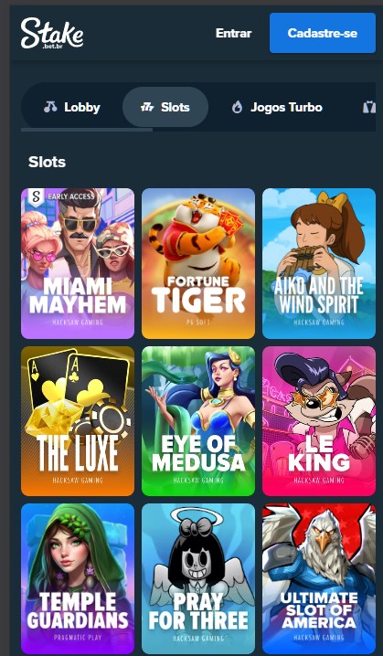 Slots do Stake Cassino