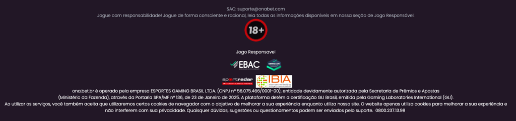 OnaBet é confiável