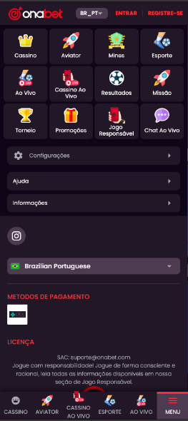 Onabet no celular