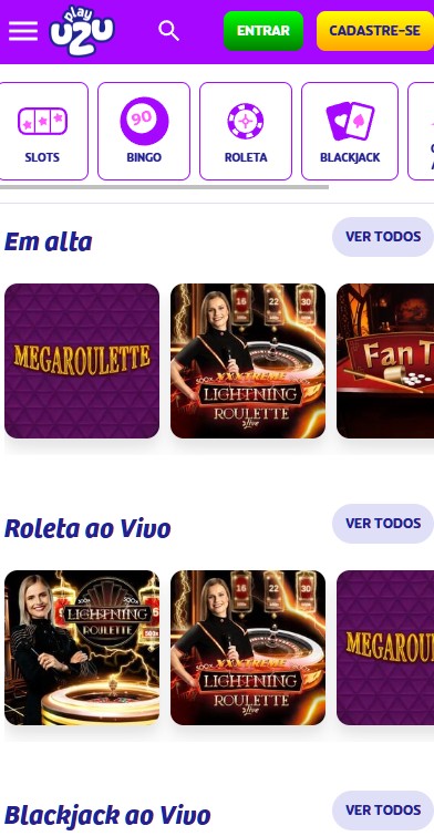 Playuzu Cassino ao vivo