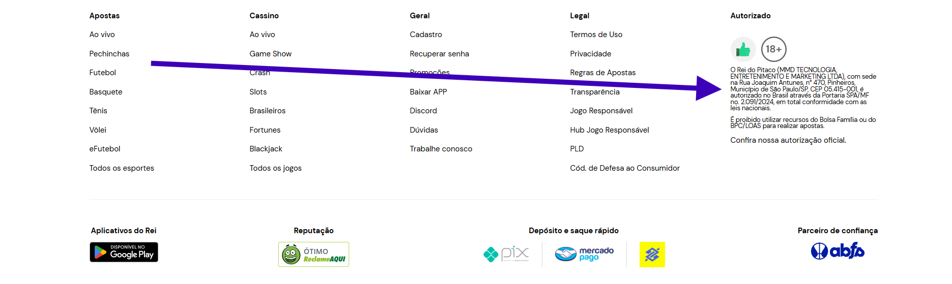 Rei do Pitaco é confiável