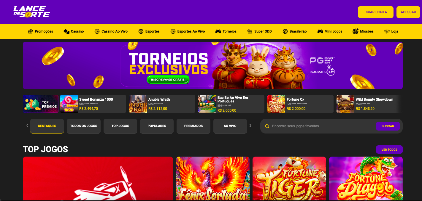 Jogos do Lance da Sorte