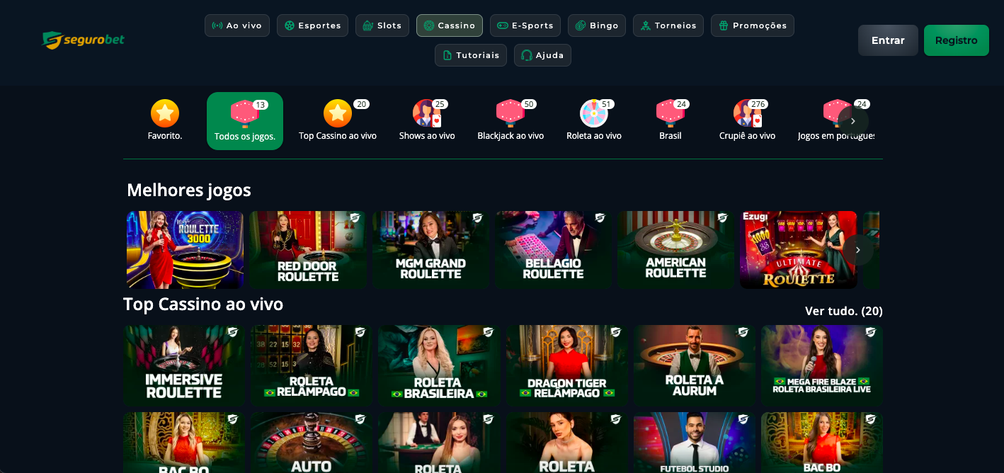 SeguroBet Cassino online